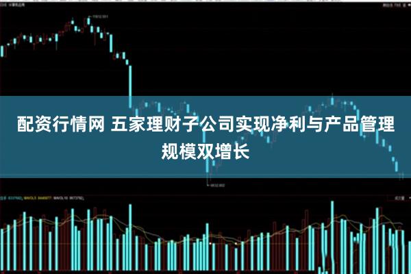 配资行情网 五家理财子公司实现净利与产品管理规模双增长